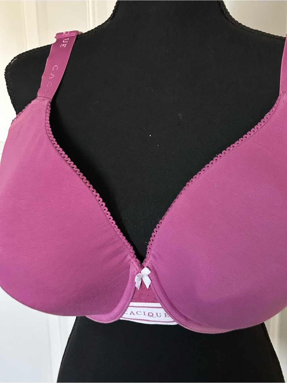 Cacique Raspberry Molded Underwire Bra - Picture 2 of 5